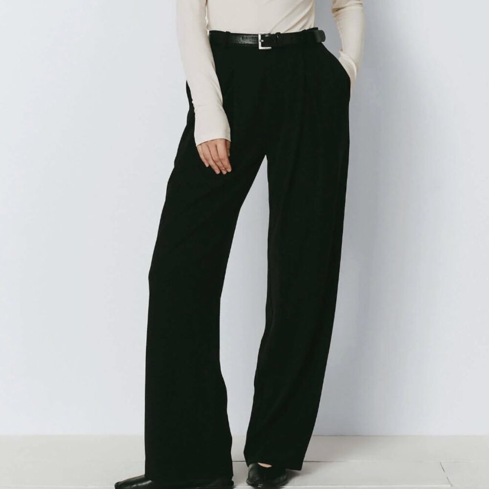 NWT Rue Sophie Drape Pleated Pant - size XS
